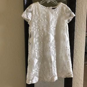 Tommy Hilfiger White Lace Lined spring dress Size7